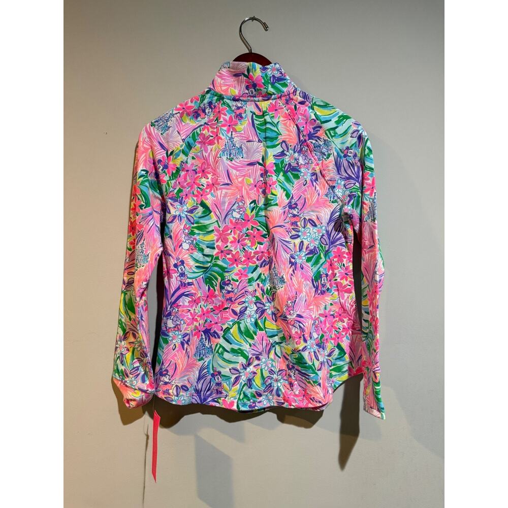 Lilly Pulitzer Disney Dreamin 3/4 Zip Jacket Pink Longsleeve EXTRA SMALL XS NWT - Picture 3 of 6
